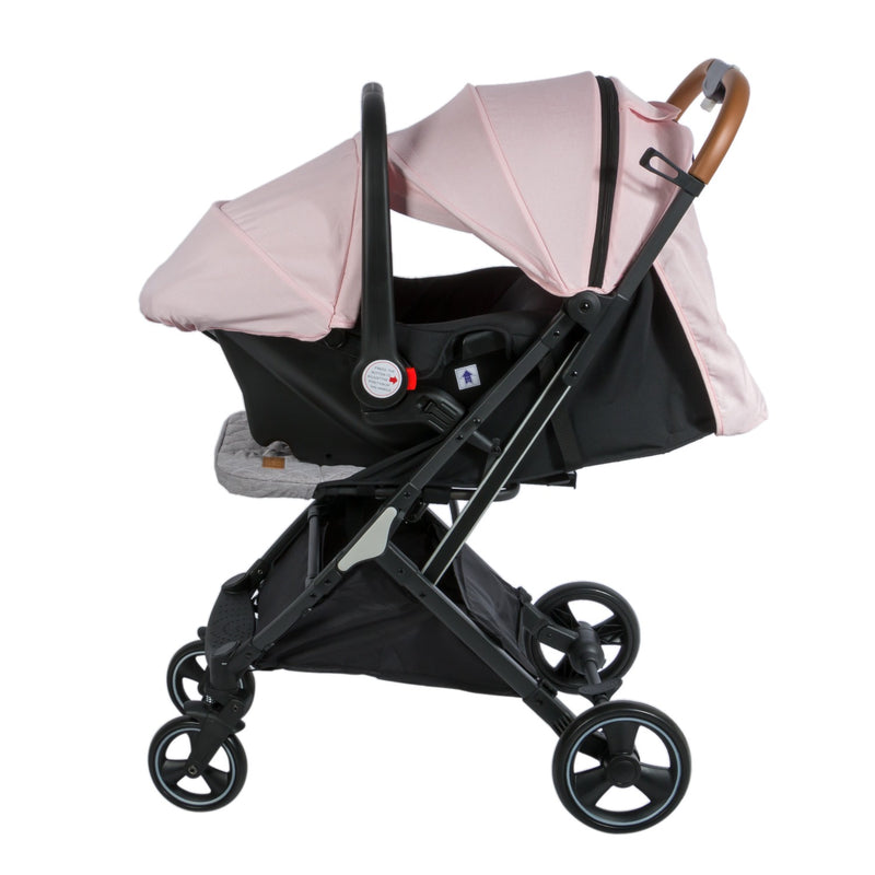 COCHE MALETA CON PORTABEBÉ HAPPY TRAVEL EB198 NEGRO EBABY
