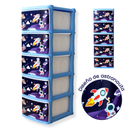ORGANIZADOR DECORADO ASTRONAUTA X5 RIMO