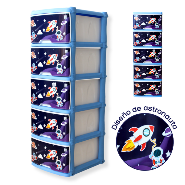 ORGANIZADOR DECORADO ASTRONAUTA X5 RIMO