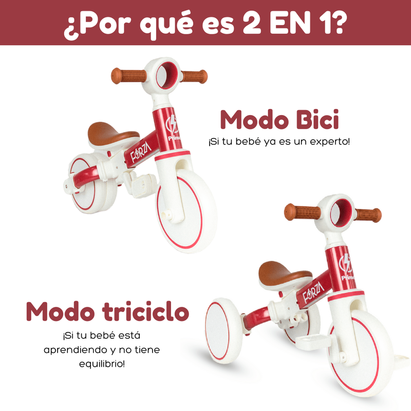 TRICICLO BALANCE FORZA EN PARA NIÑOS Y NIÑAS ENTRE 2-4 AÑOS