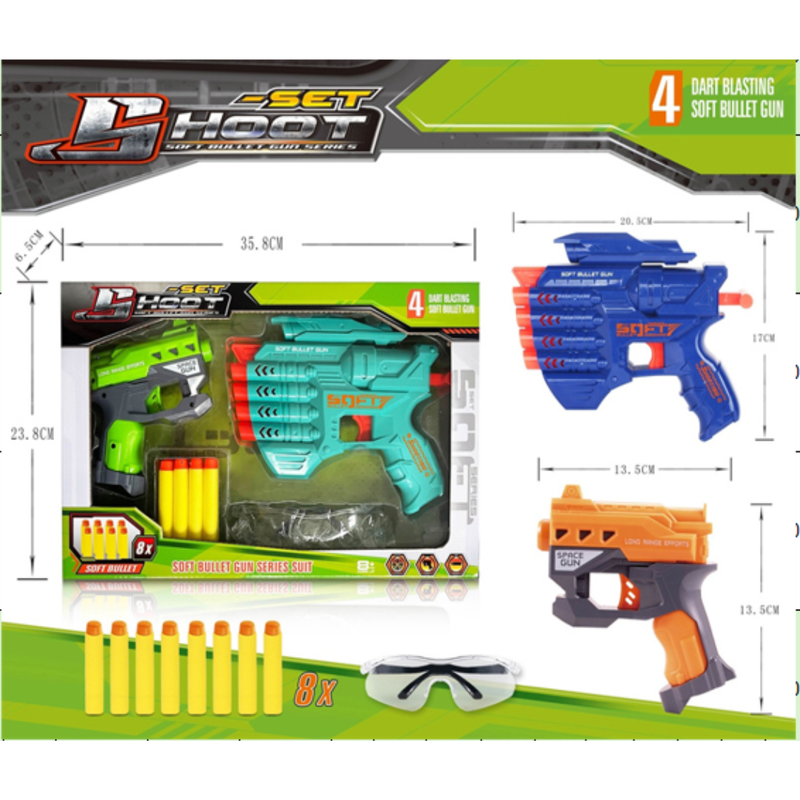 PISTOLA LANZA DARDOS Z1126 STB