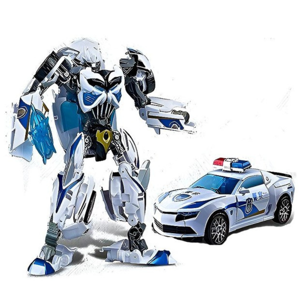 CARRO TRANSFORMER POLICIA W8836B STB