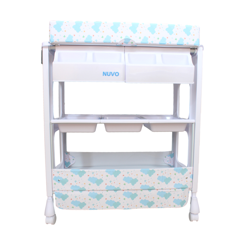 BAÑERA DE PIE CAMBIADOR TIN-101 BEBESITO NUBES