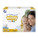 PAÑALES WINNY ULTRATRIM SEC ETAPA 2 X50 UND +TOALLITAS HÚMEDAS ALOE X10 UND
