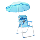 SILLA PLAYERA CON SOMBRILLA PARA NIÑOS ESTAMPADO DE TIBURON 093-557 MUNBE