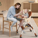 SILLA COMEDOR RUEDAS 1399-2 BABY KAYS SALMÓN