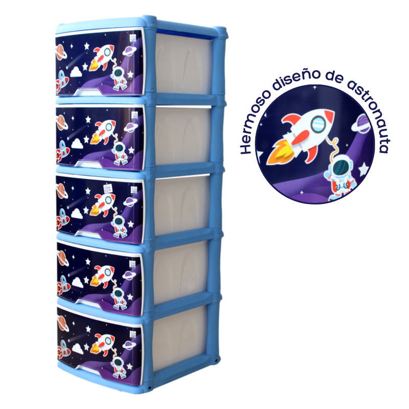 ORGANIZADOR DECORADO ASTRONAUTA X5 RIMO