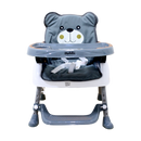 SILLA COMEDOR 3 EN 1 (SILLA COMEDOR ALTA, BAJA Y BOOSTER) MLU - GRIS BEBESITOS