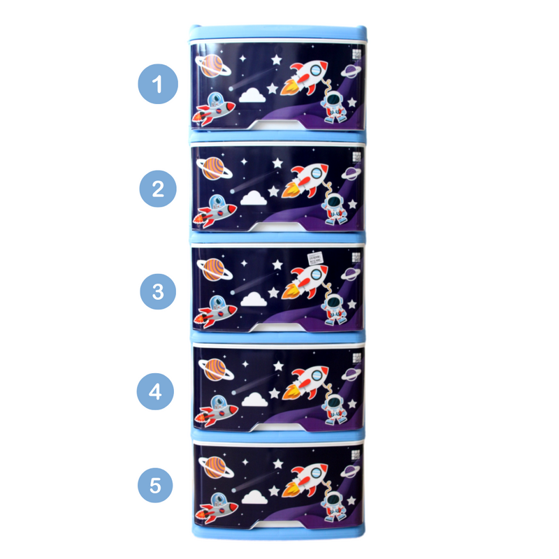 ORGANIZADOR DECORADO ASTRONAUTA X5 RIMO