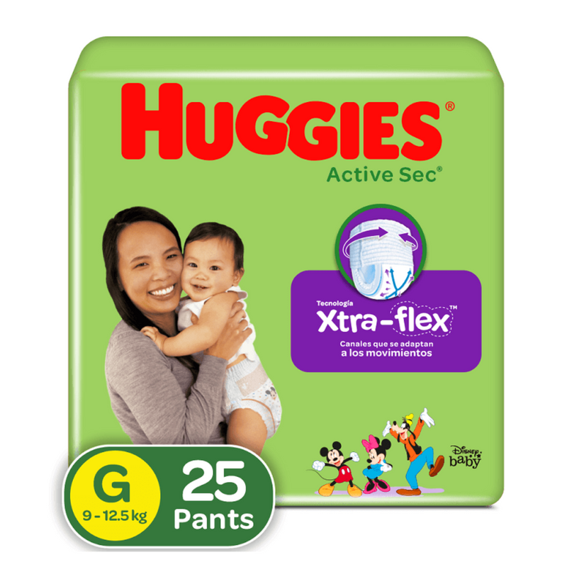 PAÑALES HUGGIES PANTS ETAPA 3 X25 UND