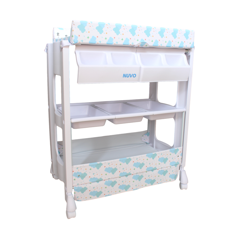 BAÑERA DE PIE CAMBIADOR TIN-101 BEBESITO NUBES