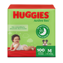 PAÑALES HUGGIES ACTIVE SEC ETAPA 2 X100 UND