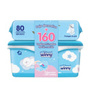 TOALLITAS HUMEDAS RECIEN NACIDO X160 UND + GRATIS CAJA DECORATIVA WINNY