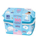 TOALLITAS HUMEDAS RECIEN NACIDO X160 UND + GRATIS CAJA DECORATIVA WINNY
