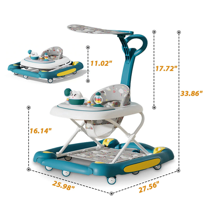 CAMINADOR PARA BEBÉ MULTIFUNCIONAL CON TECHO Y JUEGOS MUSICALES Y-W405C MUNBE