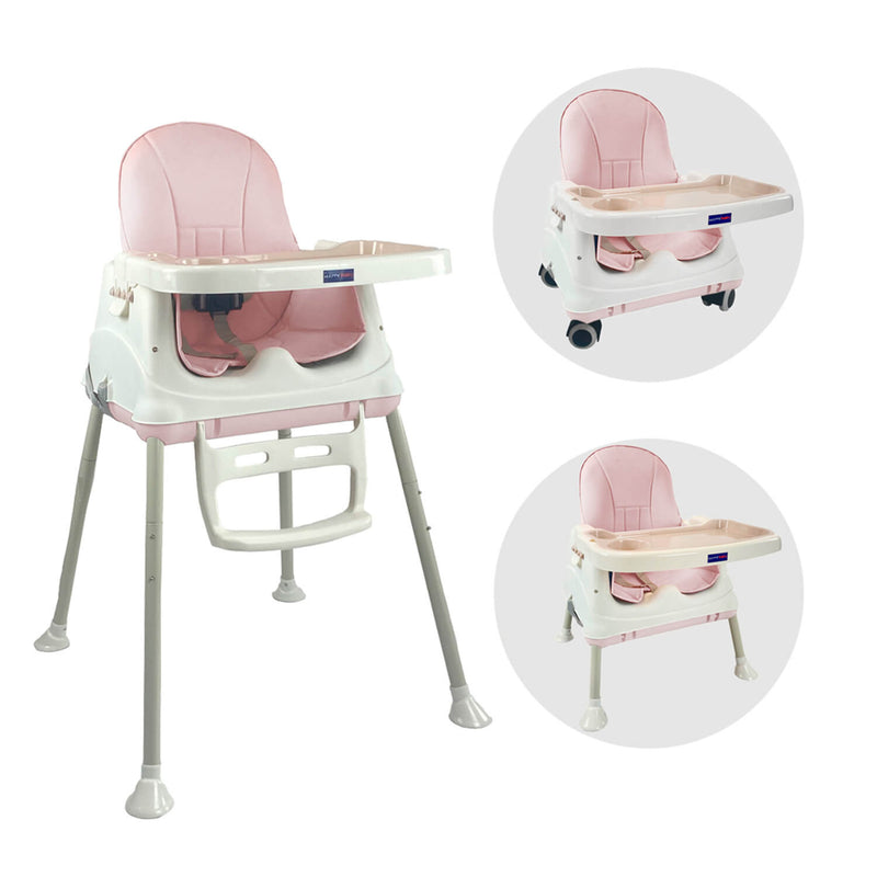 SILLA COMEDOR ZOE HAPPY BABY ROSADO