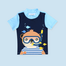 VESTIDO DE BAÑO NIÑO PECES 3903 MI PUPA