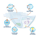 PAÑALES WINNY ULTRATRIM SEC ETAPA 2 X50 UND +TOALLITAS HÚMEDAS ALOE X10 UND