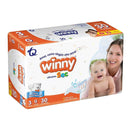 PAÑALES WINNY SEC ETAPA 3 X30 + GRATIS TOALLITAS HÚMEDAS ALOE X10 UND