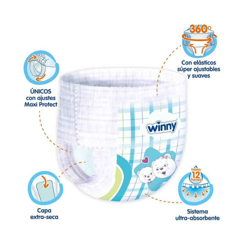 PAÑALES WINNY PANTS ETAPA 4 X30 UND