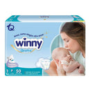 PAÑALES WINNY SENSITIVE GOLD ETAPA 1 X50 + GRATIS TOALLITAS HÚMEDAS RECIÉN NACIDO X20 UND