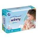 PAÑALES WINNY SENSITIVE GOLD ETAPA 1 X50 + GRATIS TOALLITAS HÚMEDAS RECIÉN NACIDO X20 UND