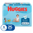 PAÑALES HUGGIES XTRA-PROTECT ETAPA 3 X25 UND