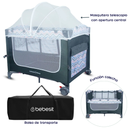 CUNA CORRAL SLEEP ZK005 3 EN 1: COLECHO, CUNA Y CORRAL PARA BEBÉS DE 0 A 3 AÑOS- ROSADO-