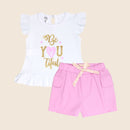 CONJUNTO SHORT BEBE NIÑA 50012 FOR BABY