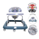 CAMINADOR PARA BEBÉ CON DISEÑO DE AUTO Y ASIENTO ACOLCHADO PETRÓLEO Y-W838 MUNBE