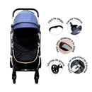 COCHE MOISES WH AZUL BEBESITOS