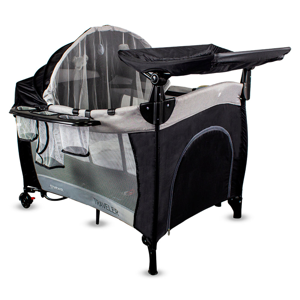 CUNA CORRAL TRAVELLER 6044 BEBESIT NEGRO