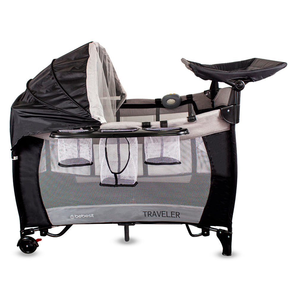 CUNA CORRAL TRAVELLER 6044 BEBESIT NEGRO