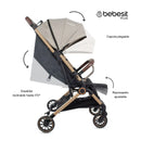 COCHE TRAVEL SYSTEM MICRO JCTSX5 BEIGE BEBESIT -