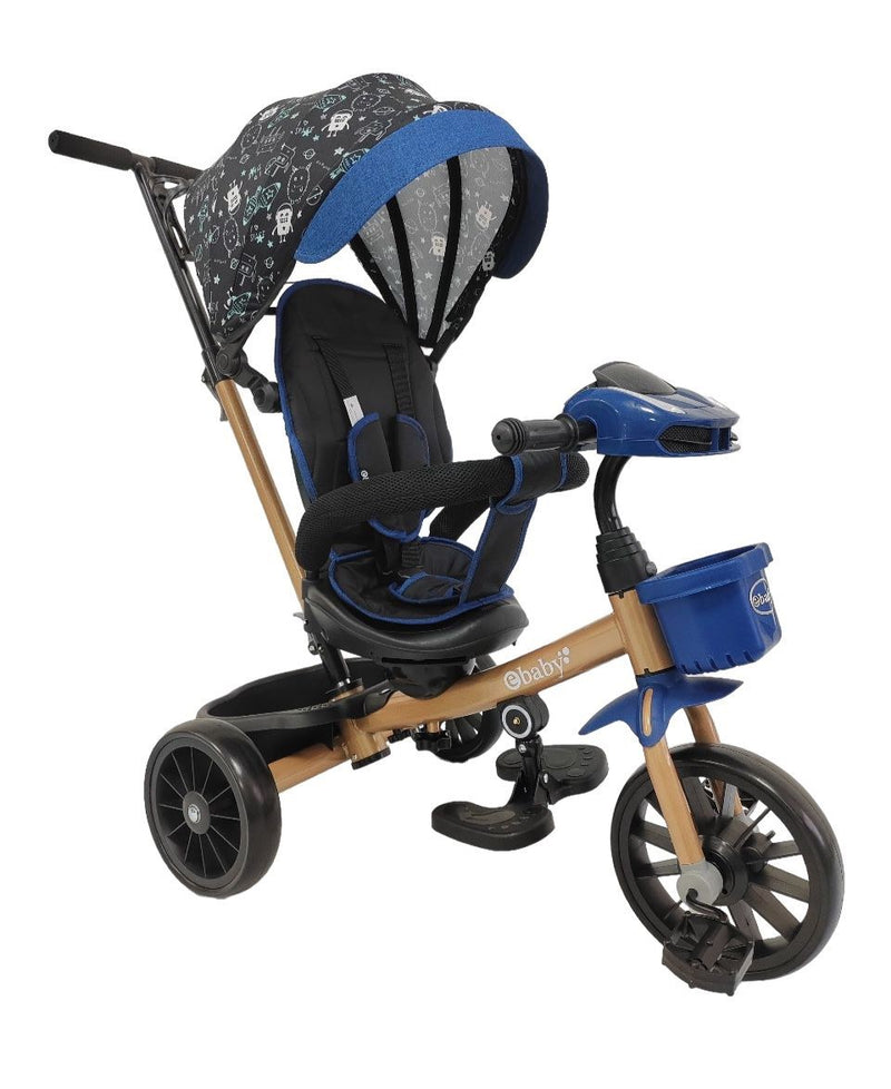 TRICICLO PASEADOR EB334N AZUL EBABY