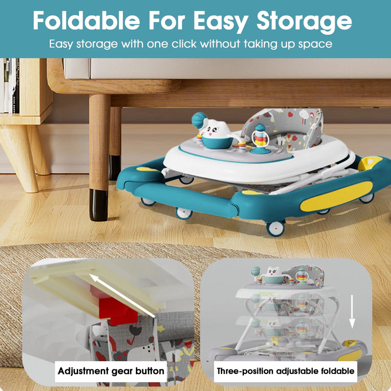 CAMINADOR PARA BEBÉ MULTIFUNCIONAL CON TECHO Y JUEGOS MUSICALES Y-W405C MUNBE