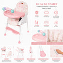 SILLA DE COMER 4 EN 1 SHINE EB634 ROSA UNICORNIOS EBABY