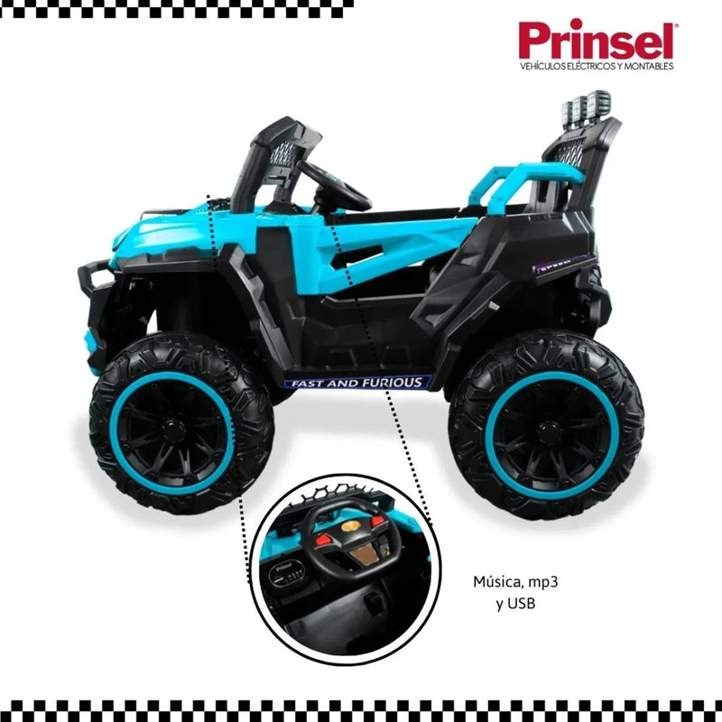 VEHICULO ELÉCTRICO XPLORE DLX BLUE 12V EMY8888BL PRINSEL