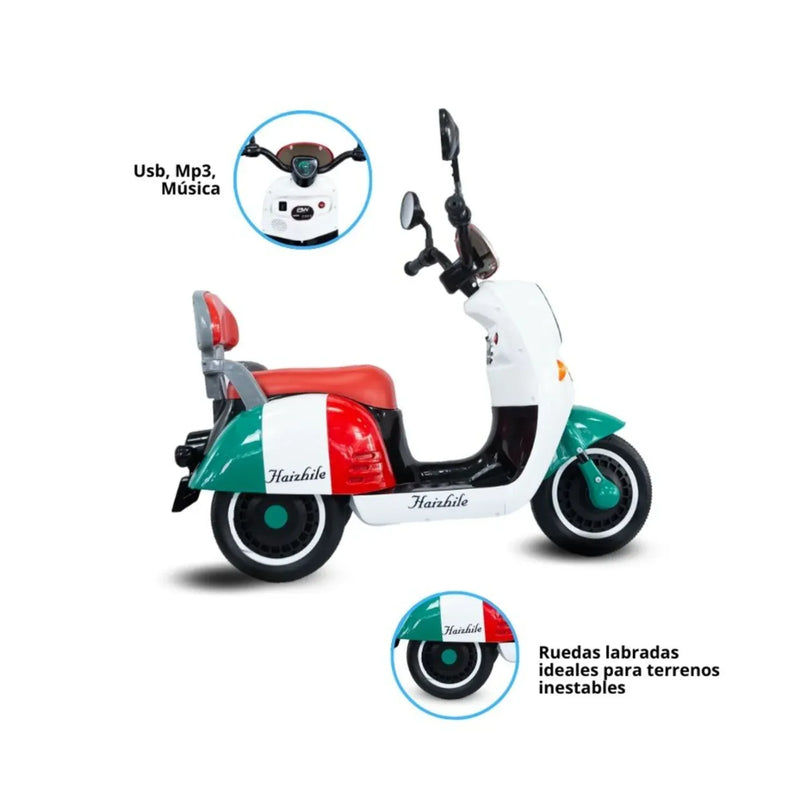 MOTO NEW VESPA MARTINA GREEN 6V EM1600BG PRINSEL