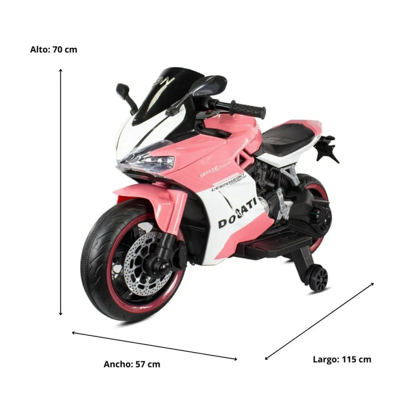 MOTO ELÉCTRICA TIPO DUCATI GT EM959TP PINK PRINSEL