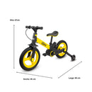 BICICLETA 4 EN 1 REVOLT PLEGABLE YELLOW EMM112G PRINSEL