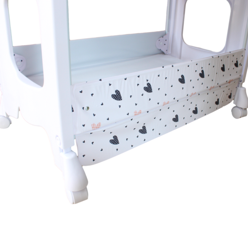 BAÑERA DE PIE CAMBIADOR TIN-103 BEBESITO CORAZÓN