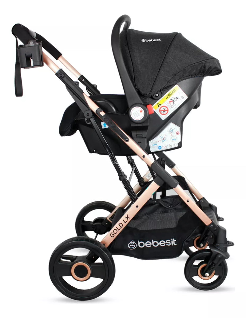COCHE TRAVEL SYSTEM GOLD LX TS619 BEBESIT NEGRO-