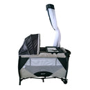 Cuna corral mecedora IRIS EB717 GRIS EBABY