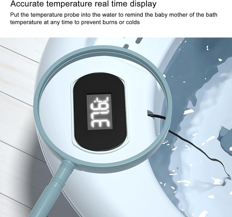 BAÑERA PLEGABLE TERMÓMETRO+JUGUETE LX-209 BABY KAYS