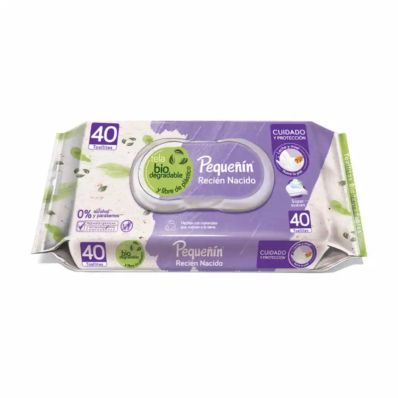 TOALLITAS HUMEDAS PEQUEÑIN RECIEN NACIDO 80+40 UND