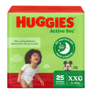 PAÑALES HUGGIES ACTIVE SEC ETAPA 5 X25 UND