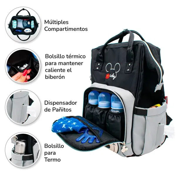 PAÑALERA MORRAL MICKEY 3391 PRIMAVERA