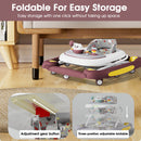 CAMINADOR PARA BEBÉ MULTIFUNCIONAL CON TECHO Y JUEGOS MUSICALES Y-W405C MUNBE VINO TINTO