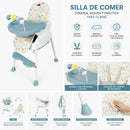 SILLA DE COMER 4 EN 1 SHINE EB634 VERDE UNICORNIOS EBABY